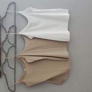 BP White & Nude Camisoles XL